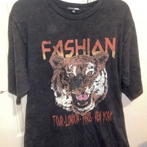 Fashion Nova Tiger T-Shirt Dress